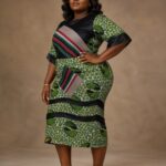 Olive Heritage Ankara Dress