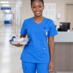 SkyCare Blue Scrub Set