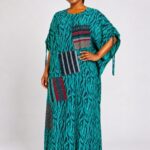 Emerald Patchwork Kaftan for Women