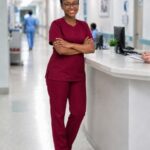 Burgundy Nursing Scrub